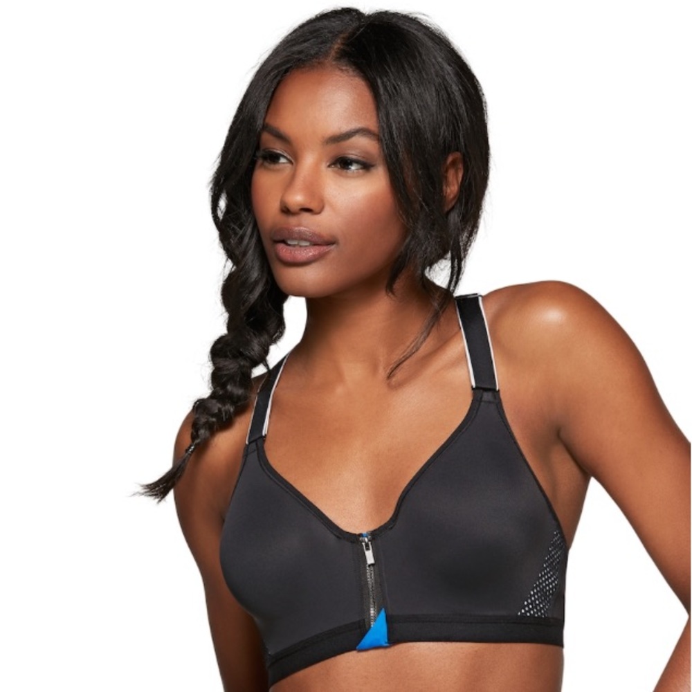 NWOT Maidenform front zip sports bra